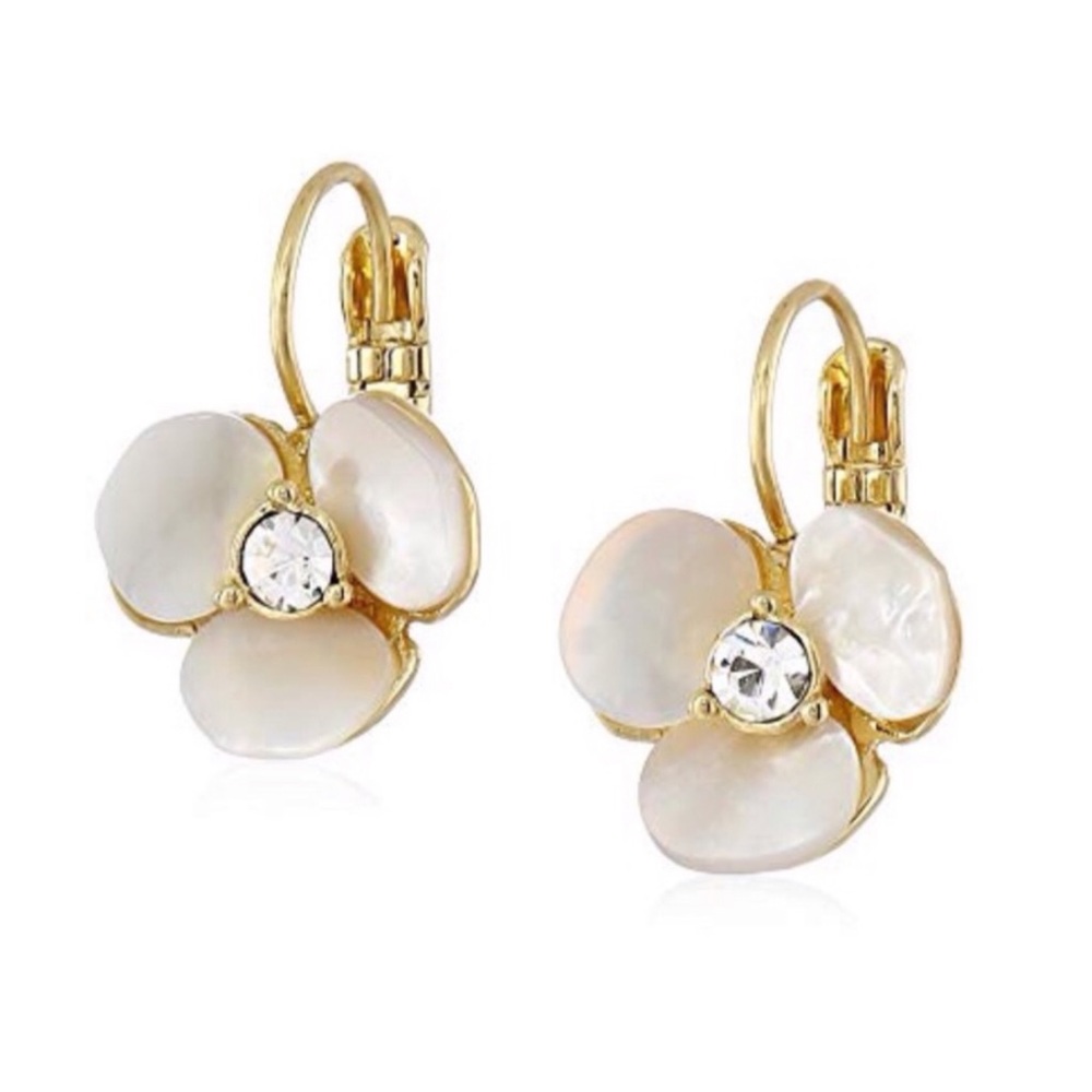 KATE SPADE • Disco Pansy Leverback Drop Earrings - Picture 4 of 4